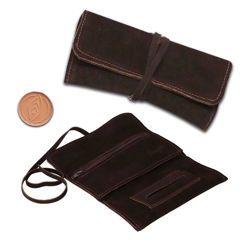 Coumo Tabakbeutel Tabakbeutel Leder, Drehertasche Set, günstig online kaufen
