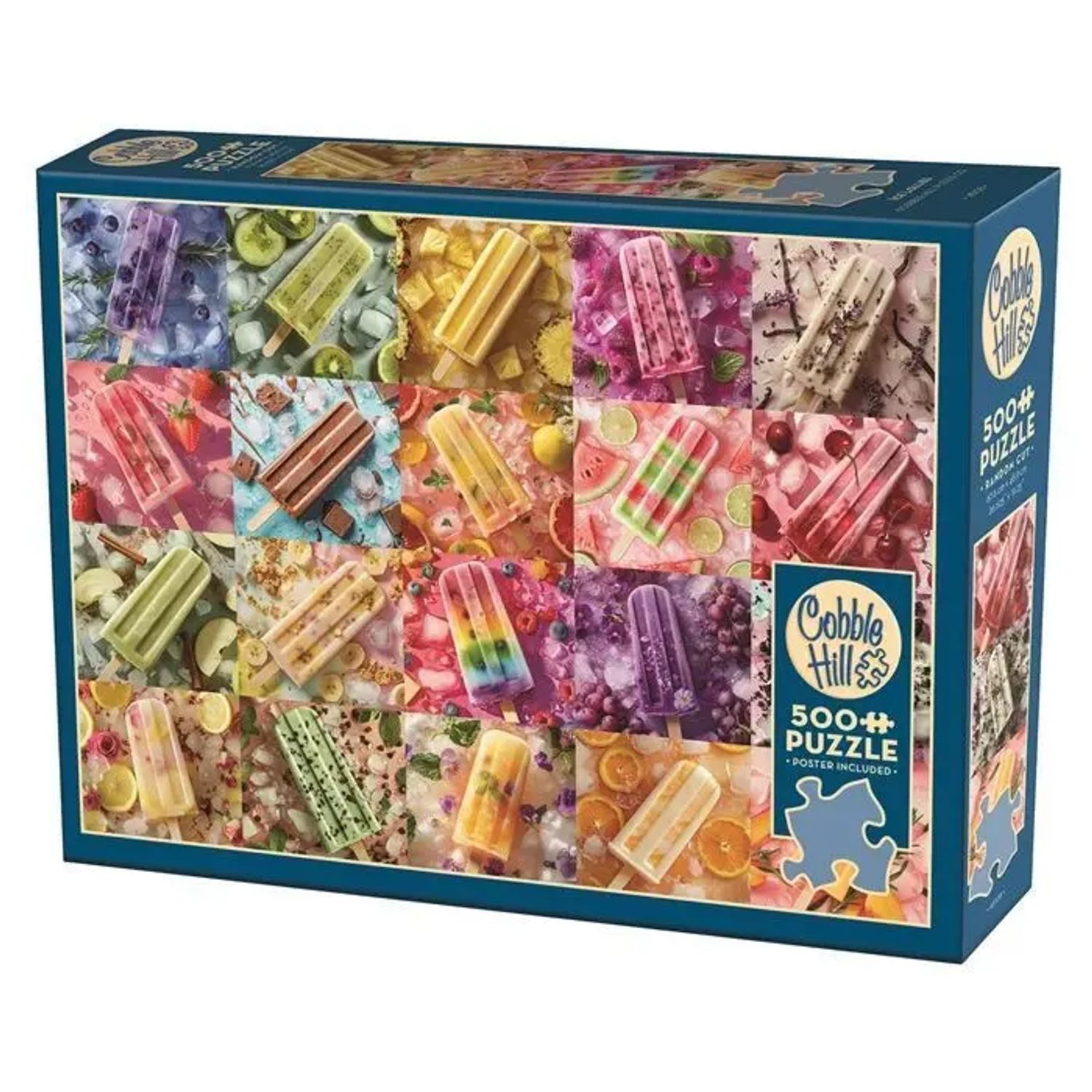 BrainBox Puzzle COBBLE HILL PUZZLES - Eis am Stiel 500 Teile, 500 Puzzleteile