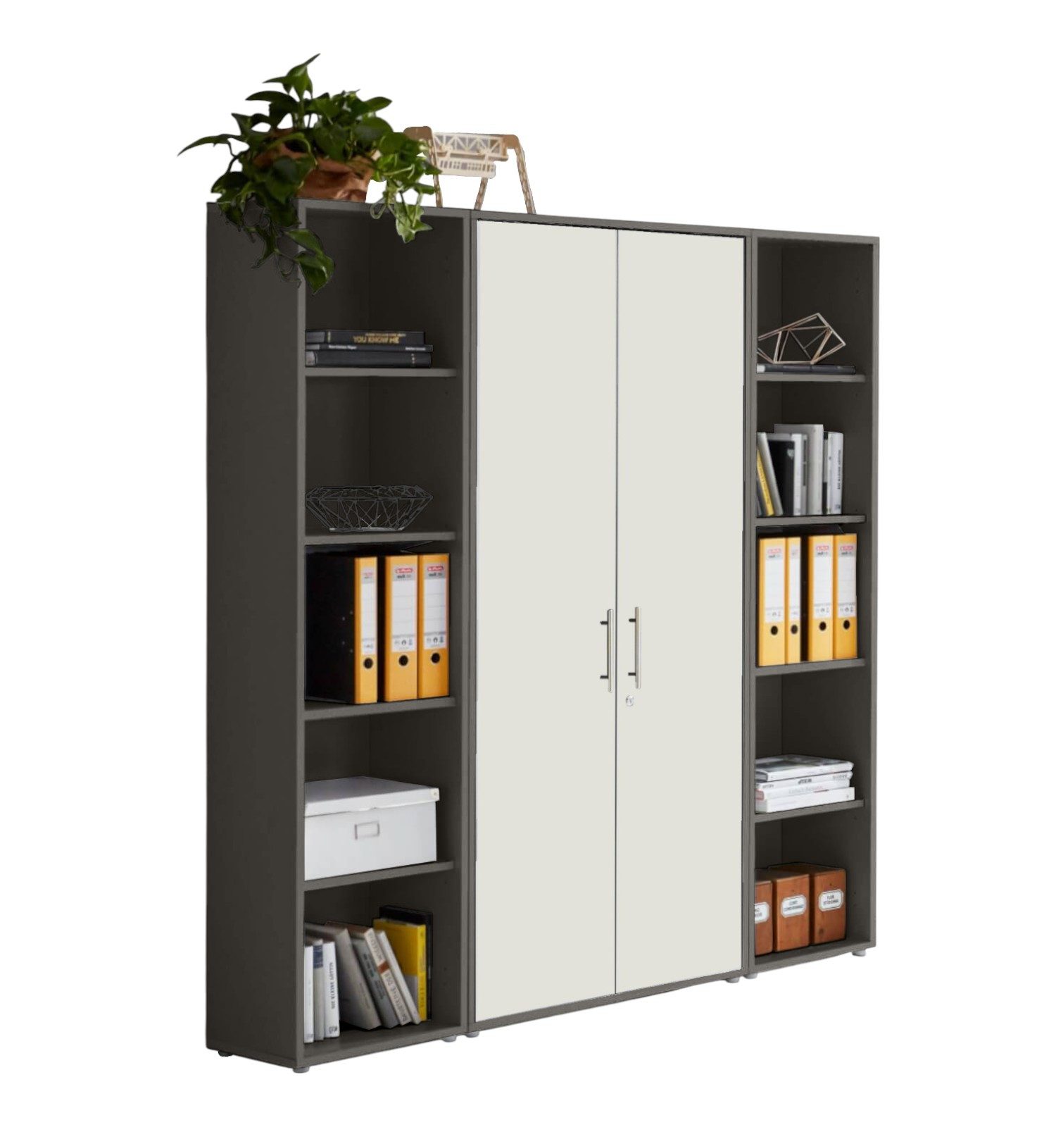 BMG Möbel Aktenschrank Office Edition 3 (Schrankwand Set, 3tlg) abschließba günstig online kaufen