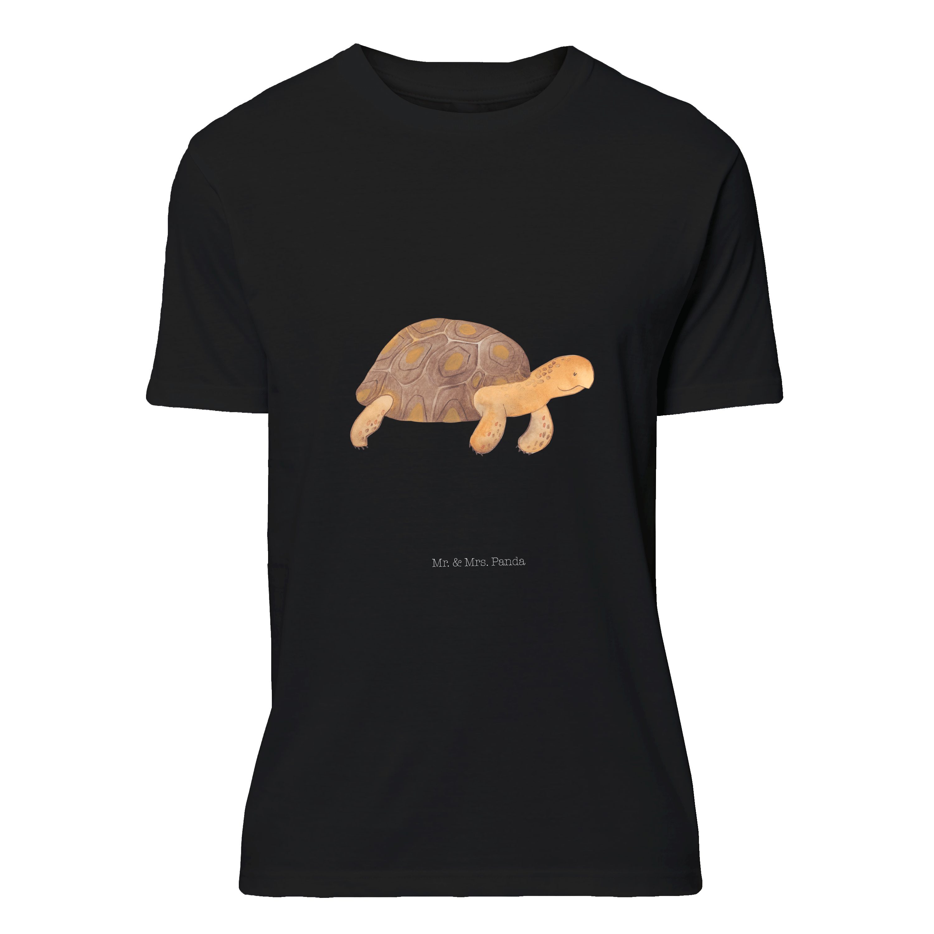 T-Shirt Schildkröte marschiert - Schwarz - Geschenk, Schildkröten, Sprüche, T