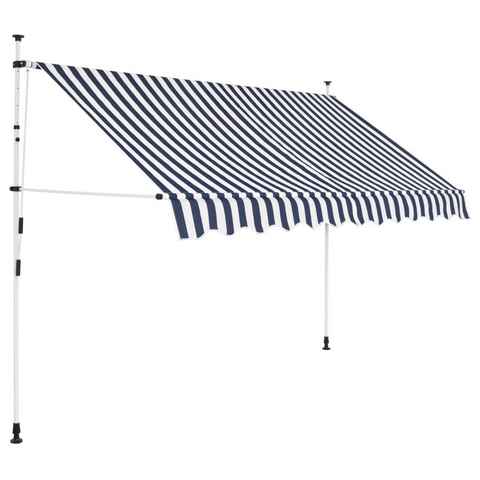DOTMALL Klemmmarkise UV-beständige, Höhenverstellbare, aus Metall und Polyester 300cm