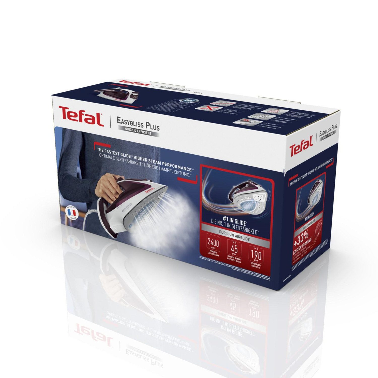 Tefal Dampfbügeleisen FV5714, 2400 W, Trocken- & Dampfbügeleisen