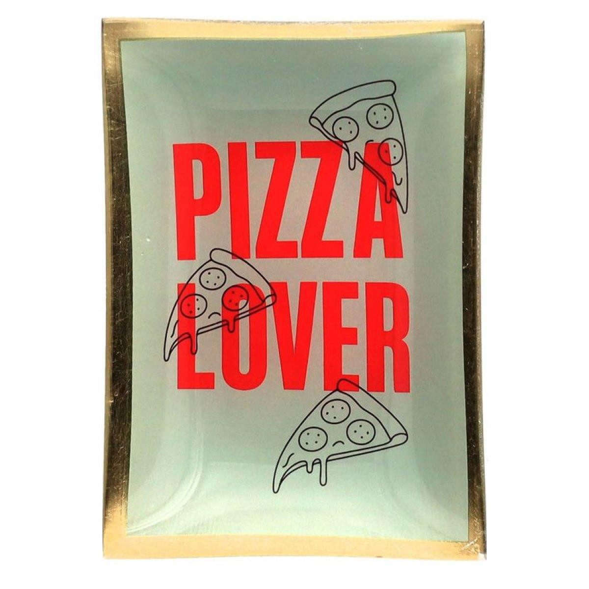 Giftcompany Dekoteller Glasteller Love Plates Pizza Lover