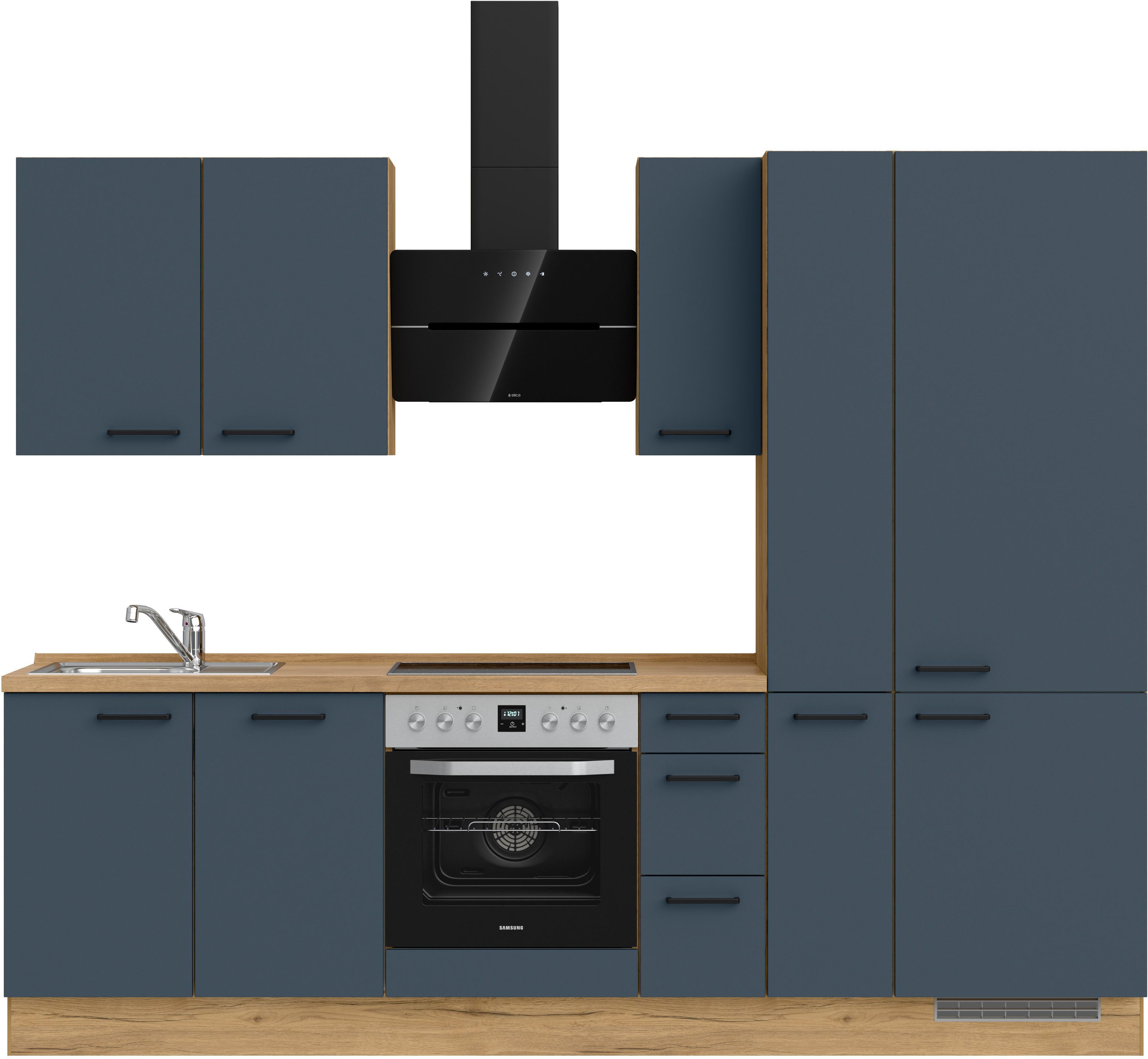 nobilia® Кухниzeile "Easytouch II", vormontiert, Ausrichtung wählbar, Breite 270 cm, wahlw. mit E-Geräten