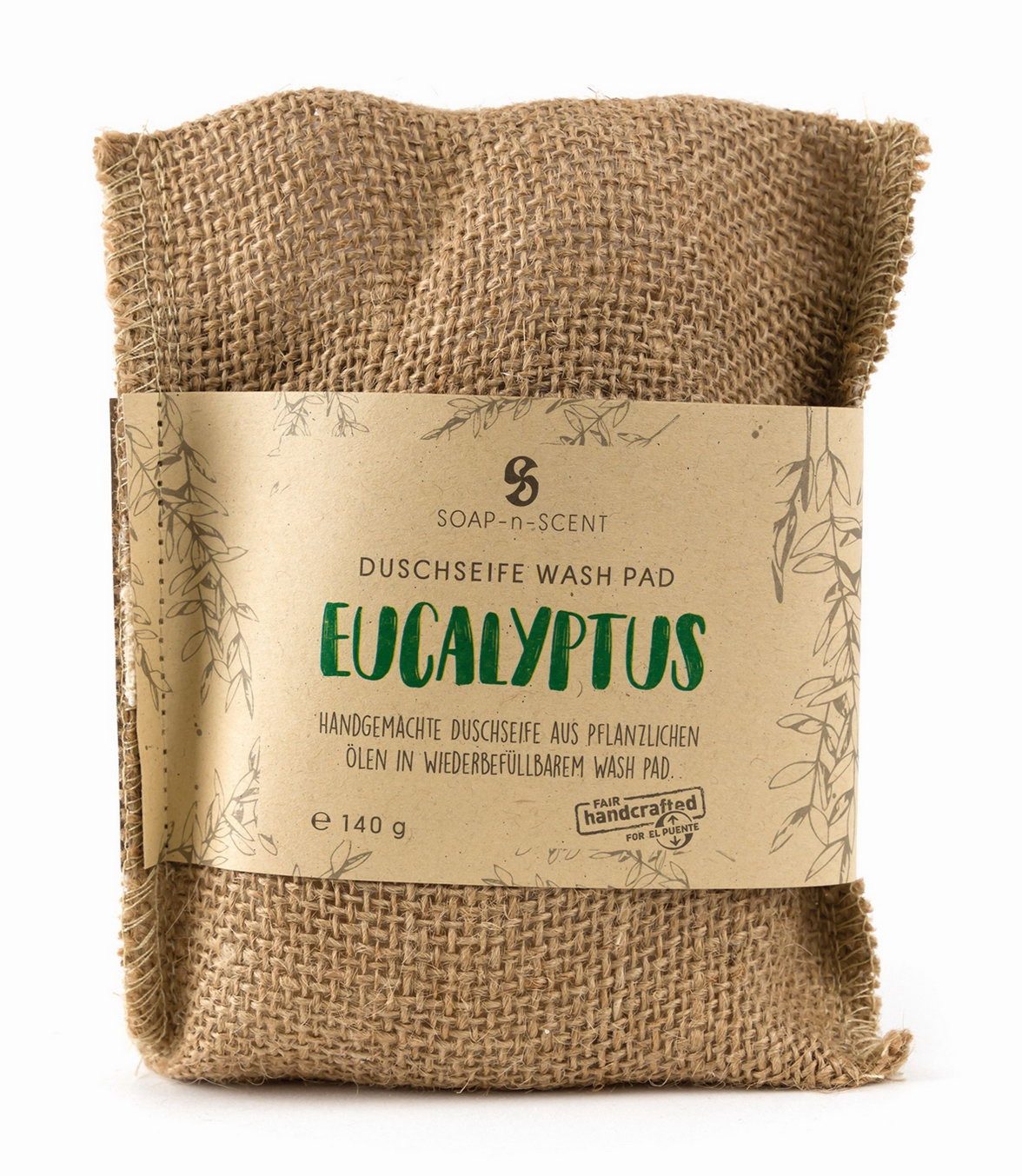 El Puente Körperpeeling Washpad "Eucalyptus", Handmade, Handmade