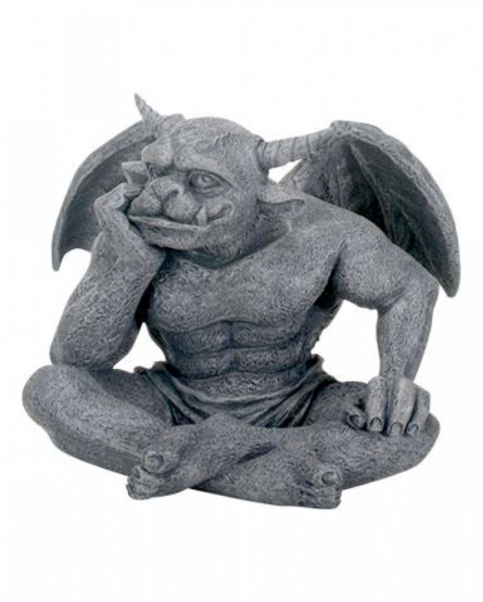 Horror-Shop Dekofigur Träumende Gargoyle Figur mit gespannten Flügeln