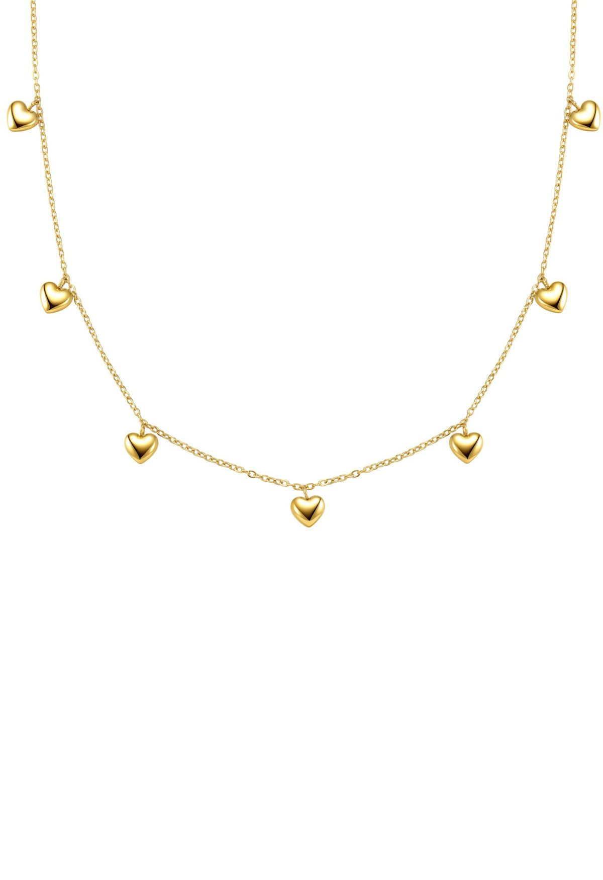 Hey Happiness Collierkettchen Herzkette mit mehreren Herz Anhängern, wasser günstig online kaufen
