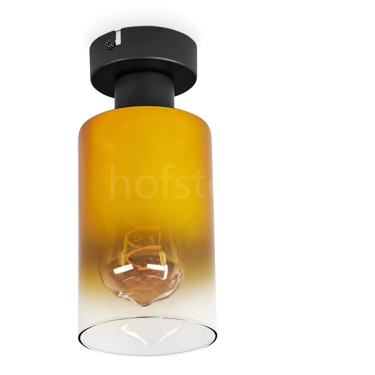 hofstein Deckenleuchte moderne Deckenlampe aus Metall/Glas günstig online kaufen