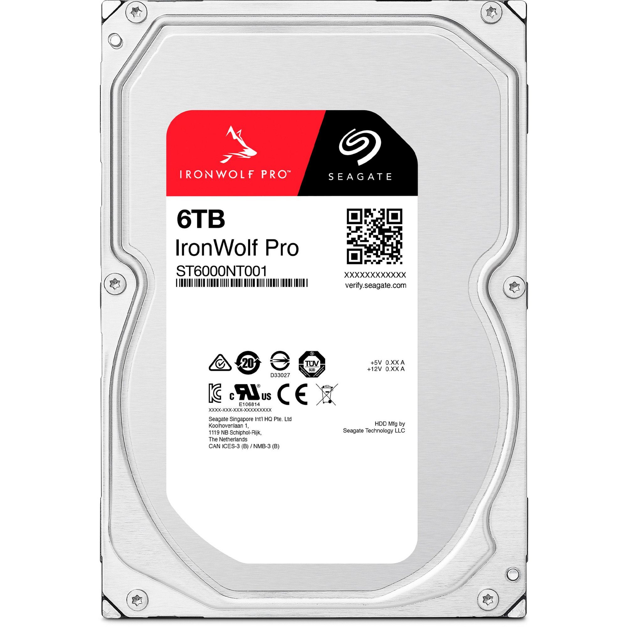 Seagate Seagate IronWolf Pro NAS 6 TB CMR, Festplatte, HDD-Festplatte (6 TB) 3.5"