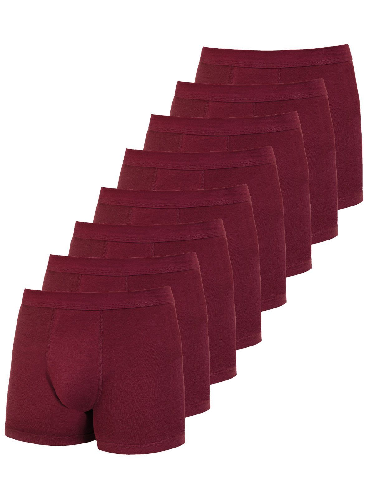 KUMPF Retro Pants 8er Sparpack Herren Pants Bio Cotton (Spar-Set, 8-St) - rubin