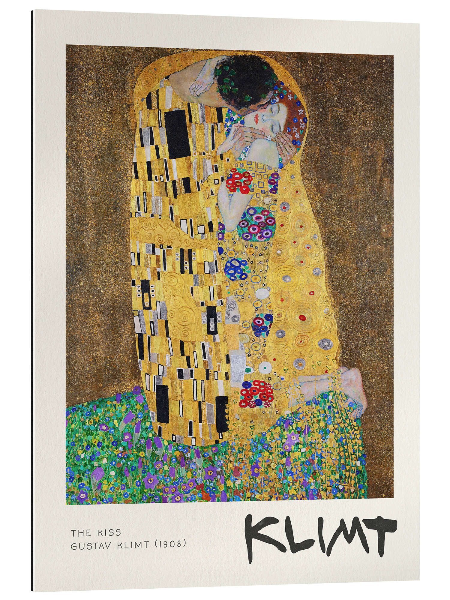 Posterlounge XXL-Wandbild Gustav Klimt, The Kiss, Schlafzimmer Modern Malerei