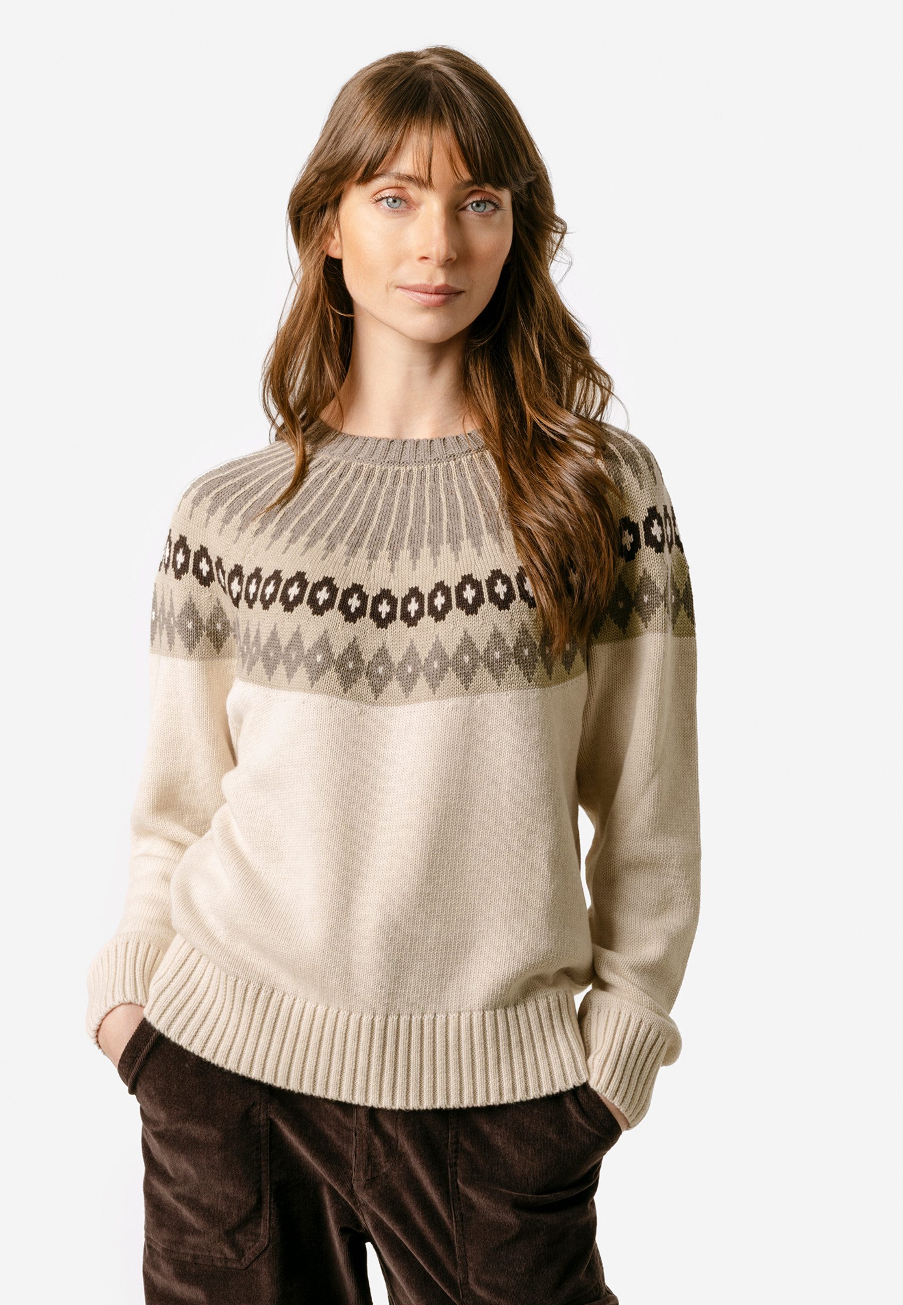 LIVING CRAFTS Strickpullover BIRTA GOTS zertifiziert