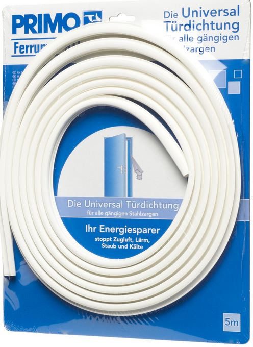 Primo Türbodendichtung Primo Universaldichtung Stahlzarge Ferrum weiß 5 m