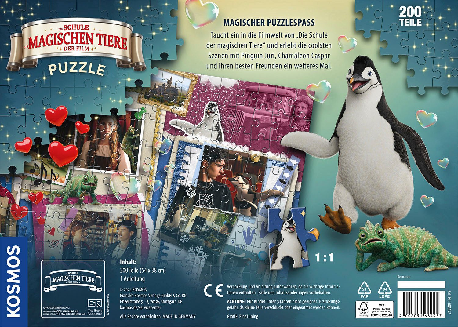 Kosmos Puzzle Die Schule der magischen Tiere, 200 Teile, 200 Puzzleteile, M günstig online kaufen