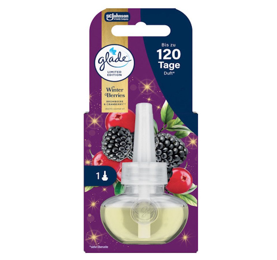 Glade Raumduft Electric Scented Oil Nachfüller, Winter Berries, 20 ml Limited Edition