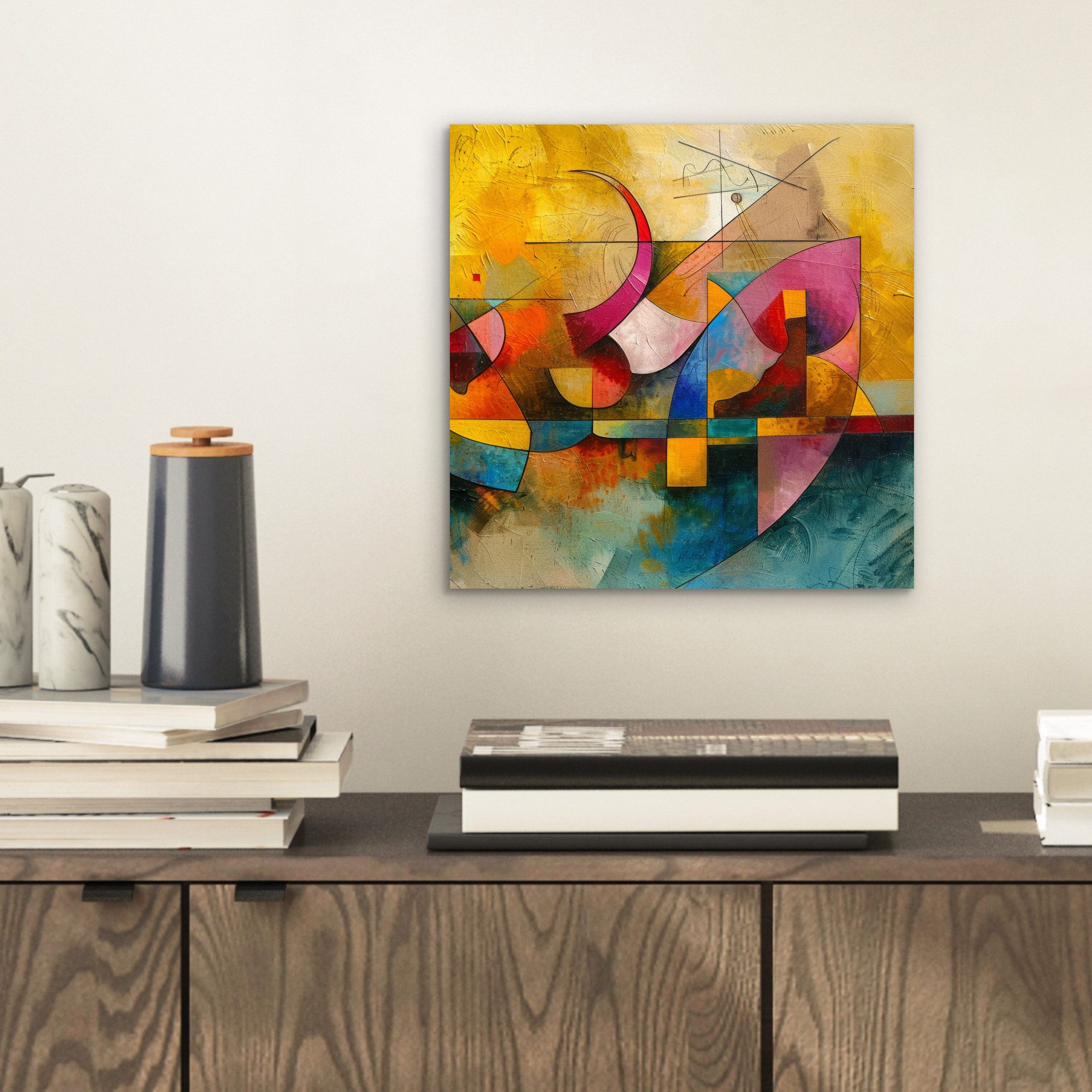 MuchoWow Metallbild Kunst - Abstrakt - günstig online kaufen