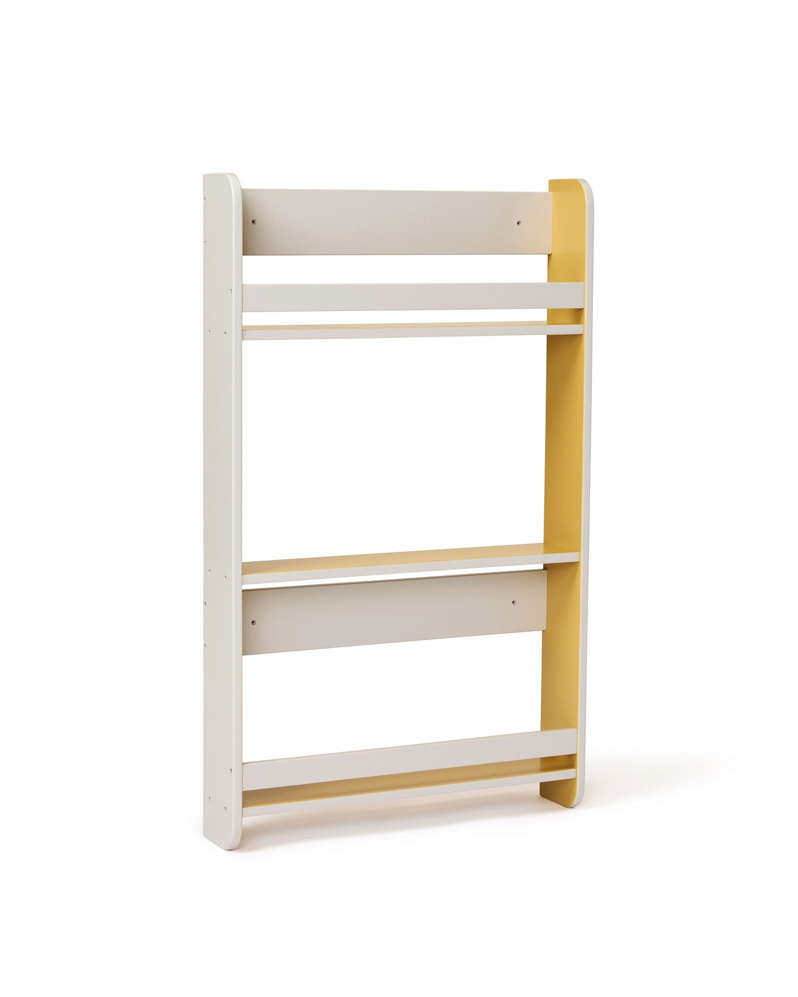 Kids Concept Bücherregal Bücherregal Star grau - 12 x 60 x 100cm, 1-tlg., gelbe Details