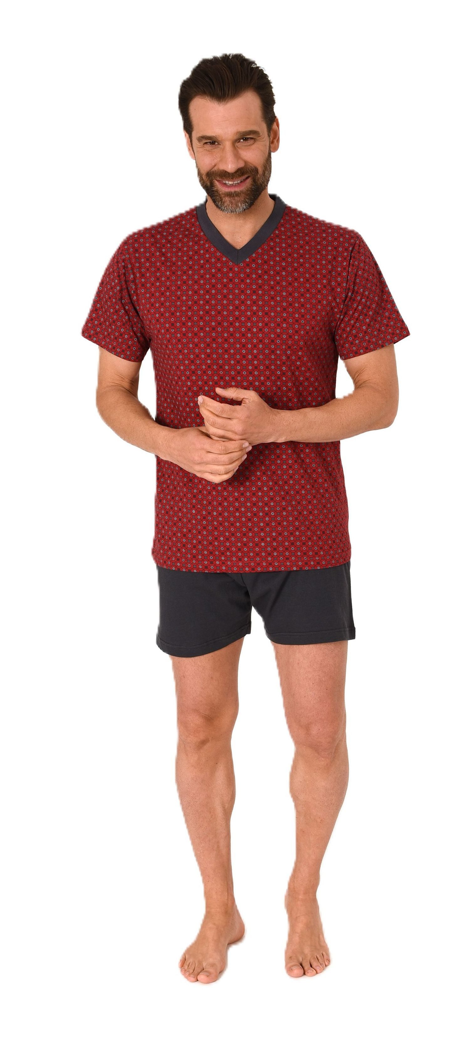 Normann Pyjama Herren kurzarm Schlafanzug Shorty günstig online kaufen