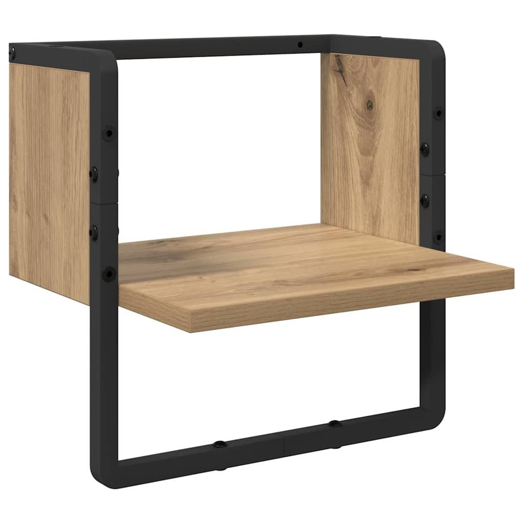 vidaXL Regal Wandregal Kunsthandwerk Eiche 30 x 25 x 30 cm Holzwerkstoff, 1 günstig online kaufen