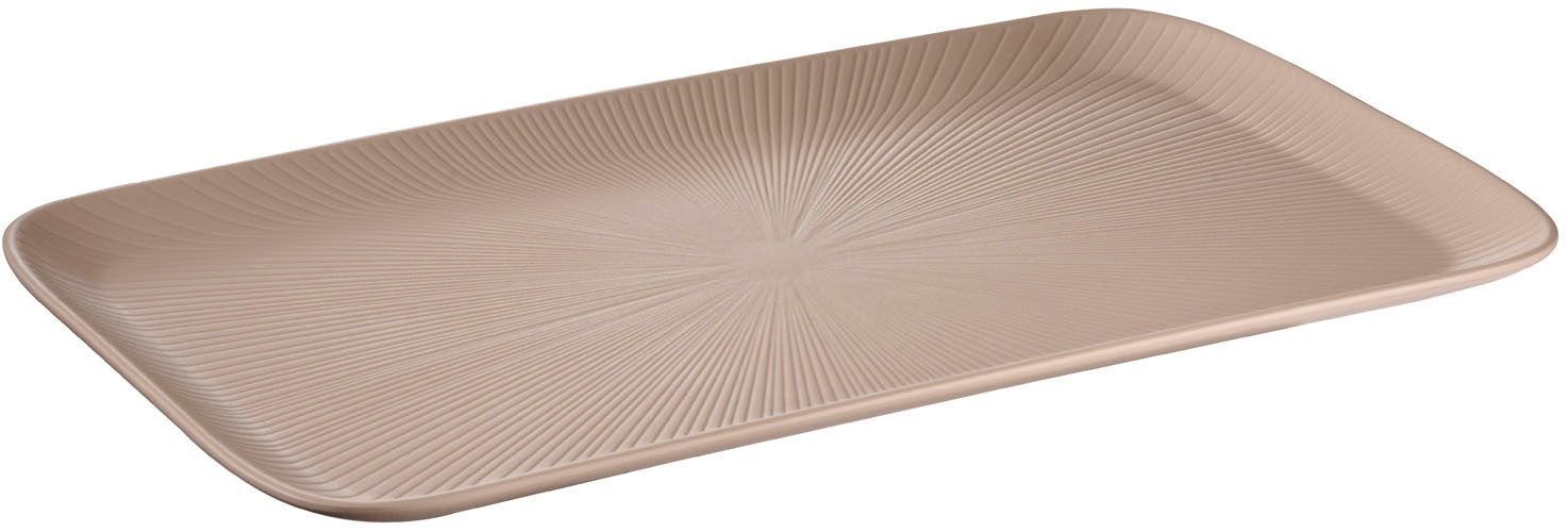 APS Tablett Servierplatte "NERO" 53 x 32,5 cm, Höhe 2,5 cm, Melamin, (1-tlg)