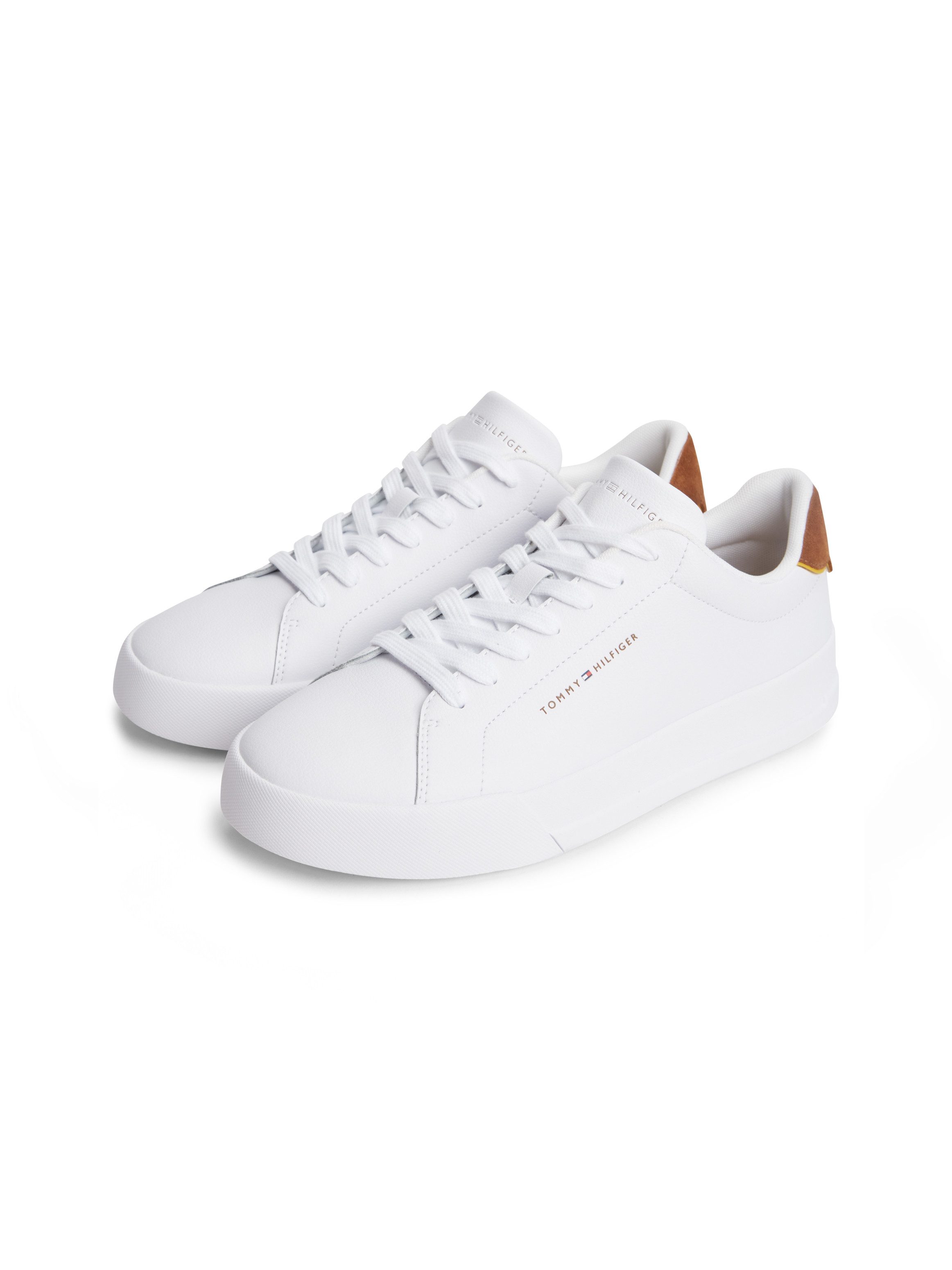 Tommy Hilfiger TH COURT LTH DETAIL ESS Sneaker Freizeitschuh, Halbschuh, Schnürer mit Logoschriftzügen