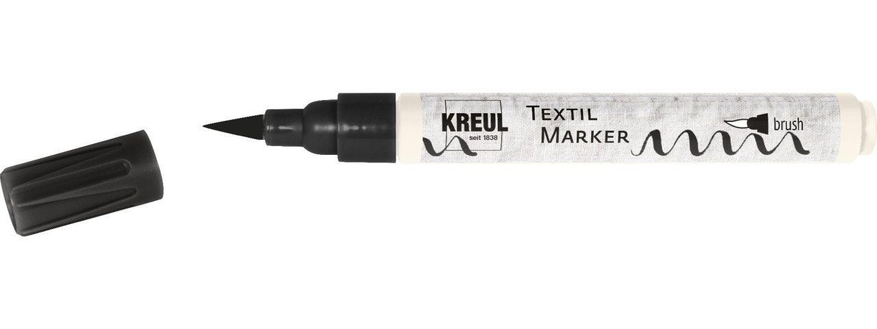 Kreul Textilfarbe Kreul Textil Marker brush schwarz