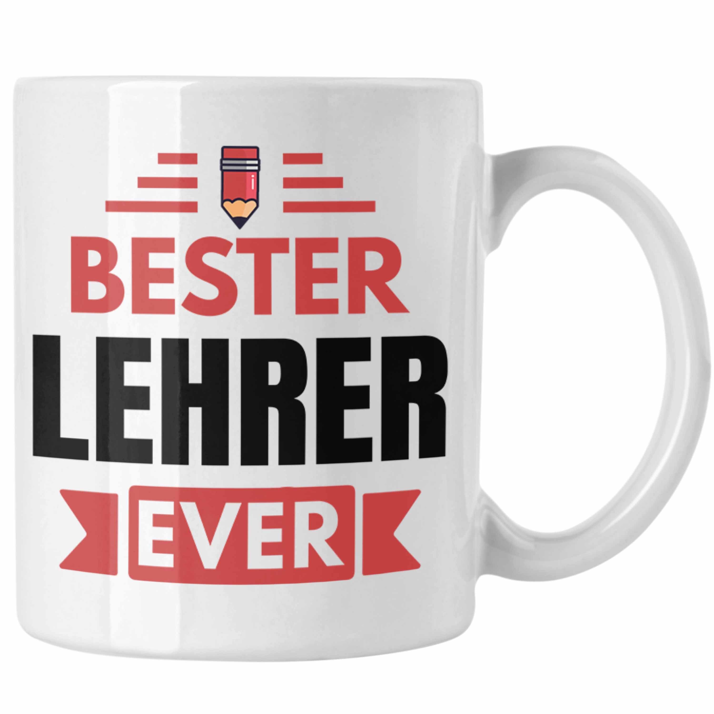 Abitur Geschenk Tasse Abschied Weiss Abschiedsheschenk Tasse Spruch Ever Bester Trendation - Trendation Lehrer Lehrer Abi