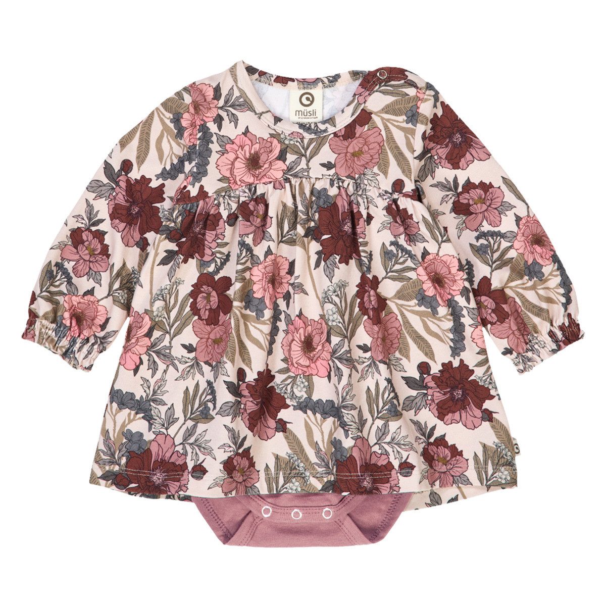 Müsli by GREEN COTTON Bodykleid 1552086700 Mädchen (1-tlg) Kleidbody, Body mit Rock, Bodysuit-Kleid, Bodykleidchen, Body-Dress