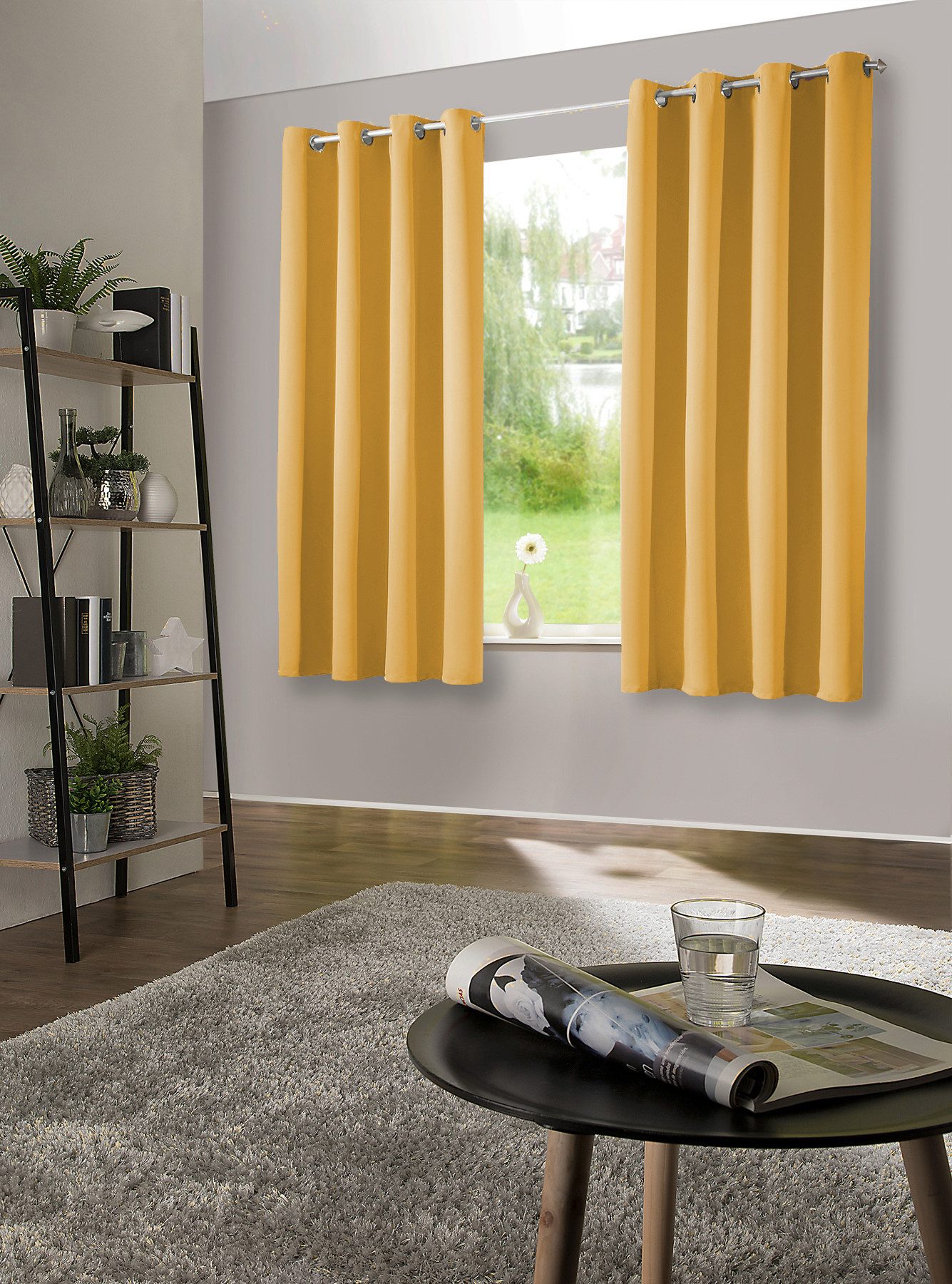 heimtexland Verdunkelungsvorhang Thermo Verdunkelungsgardinen Ösenschal Vor günstig online kaufen