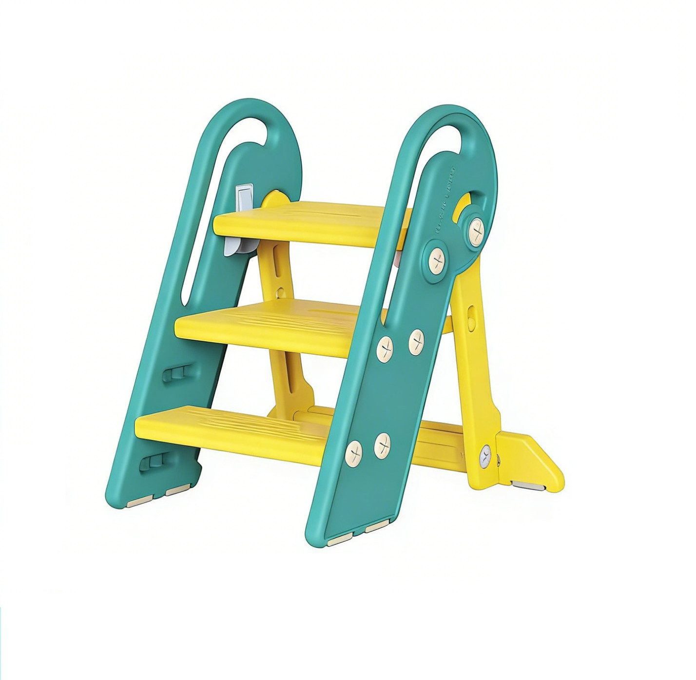 Onasti Tritthocker Kinder-Trittleiter, Tritthocker, Klappbar mit 3 Stufen
