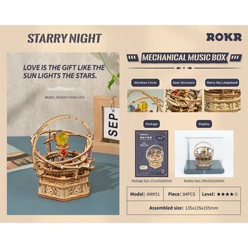 ROKR 3D-Puzzle Starry Night, 84 Puzzleteile