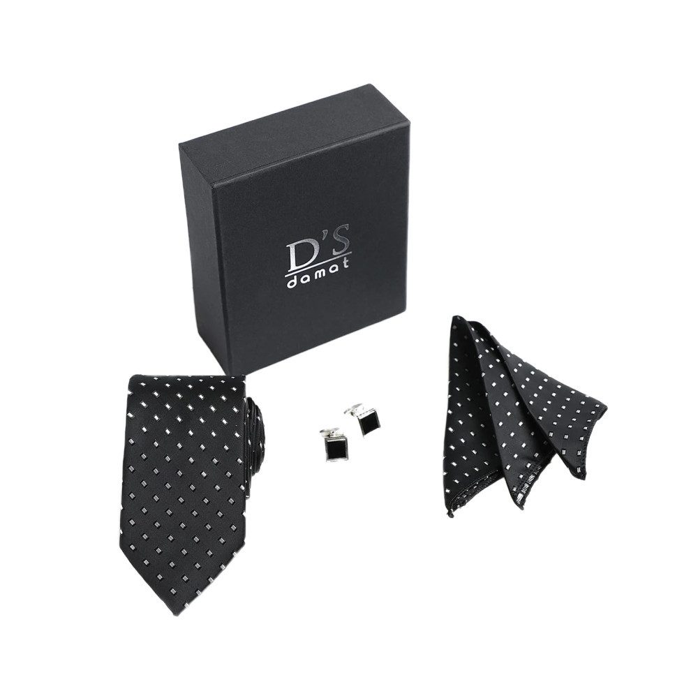 D'S DAMAT Krawatte D'S DAMAT Einfarbige Krawatte, formelle Krawatten für Herren, Einsteck