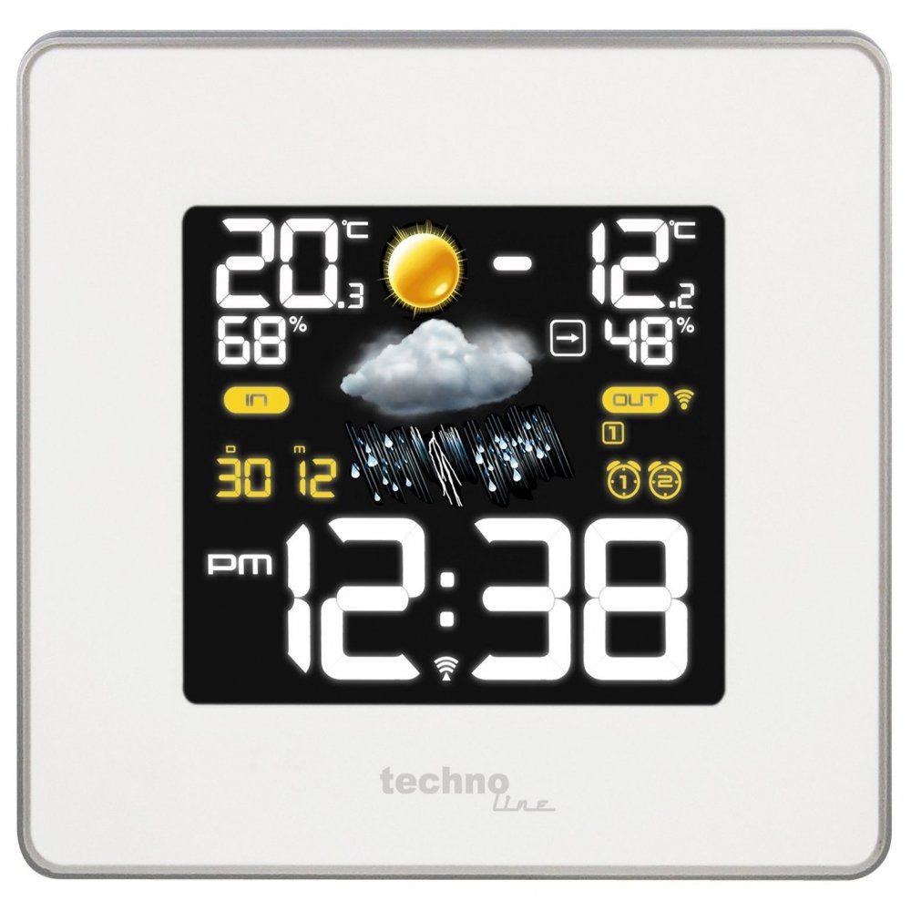technoline WS 6440 Premium - Wetterstation - weiß Wetterstation