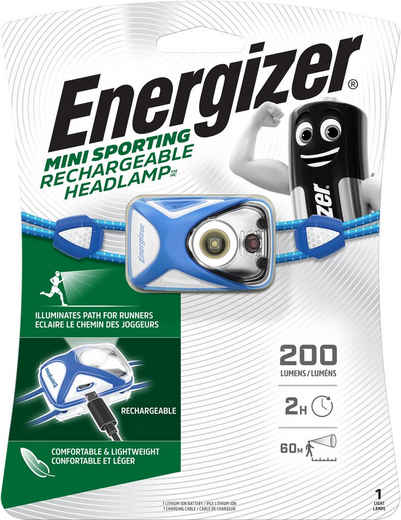 Energizer Kopflampe Rechargeable Sport Headlight, wiederaufladbare Stirnlampe