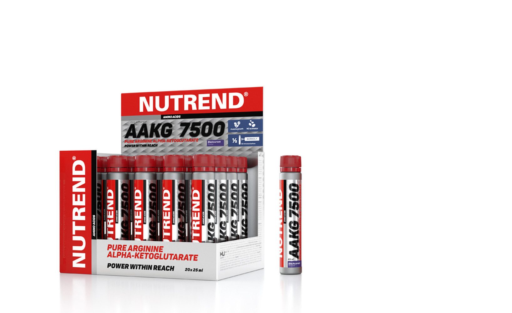 NUTREND Nutrend AAKG 7500 - Shots - 20x 25ml Black Currant Shots, 25.0 ml