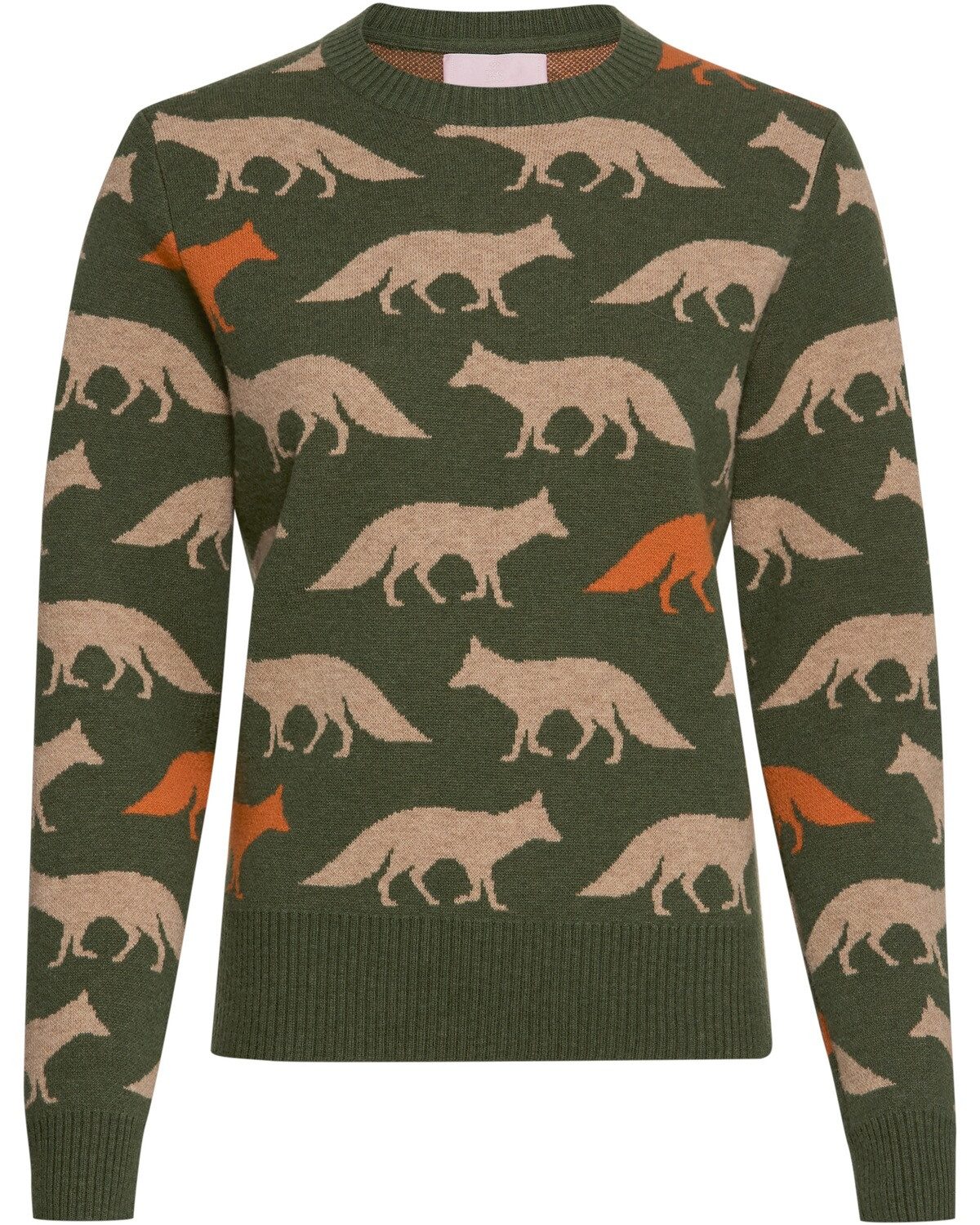 Brigitte von Schönfels Strickpullover Pullover mit Fuchs-Intarsie