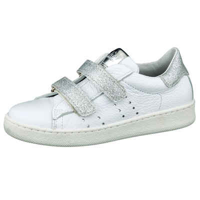 Clic Clic Sneakers Low-top Mädchen Leder weiß Glitzer Sneaker