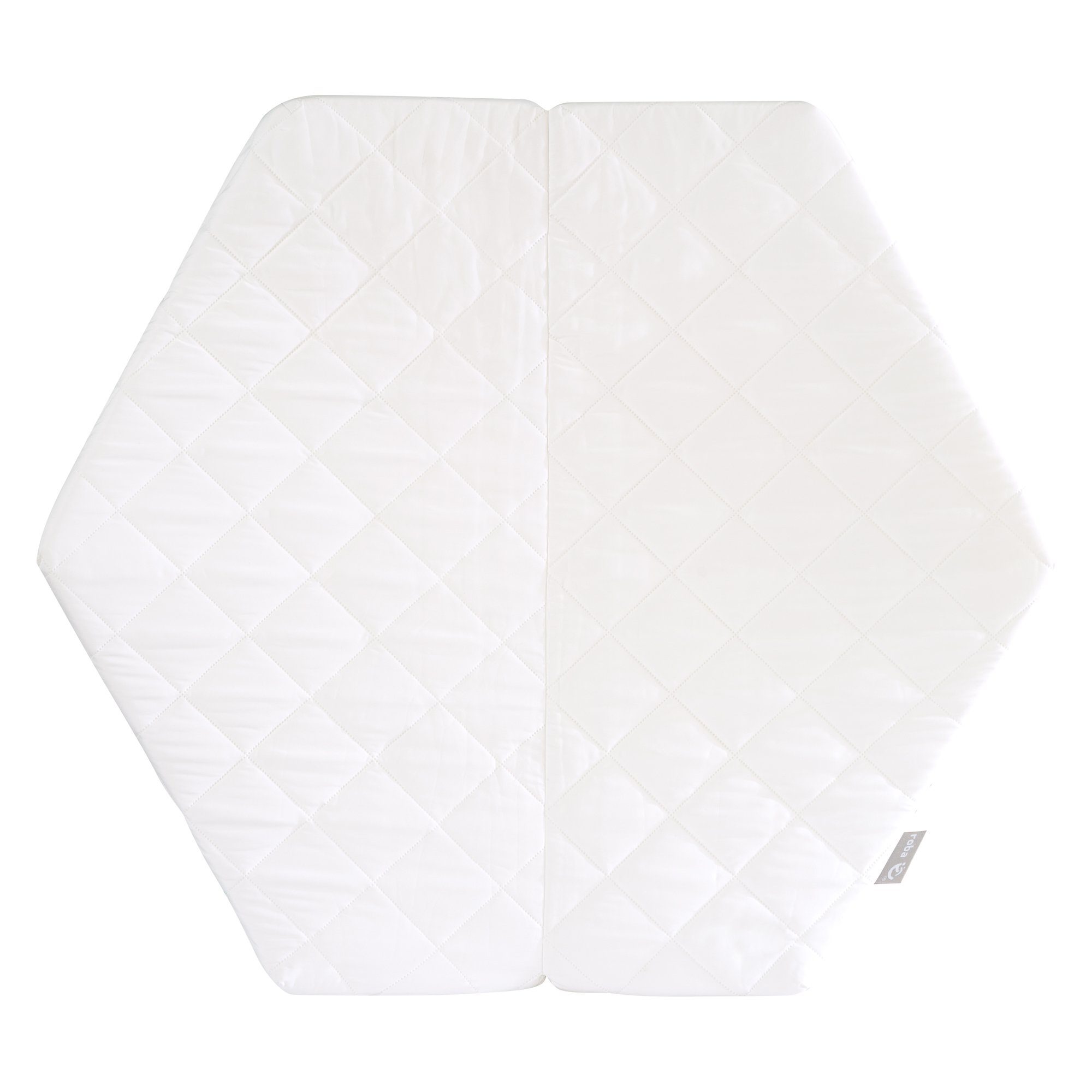 Laufgitter-Matratze in weiß - passend für Laufgitter 100x100 & 75x100 cm oder 6-eckig, roba®, 4 cm hoch, (Passend für alle Standard Laufgitter / Laufställe), Laufstall-Matratze, gesteppt