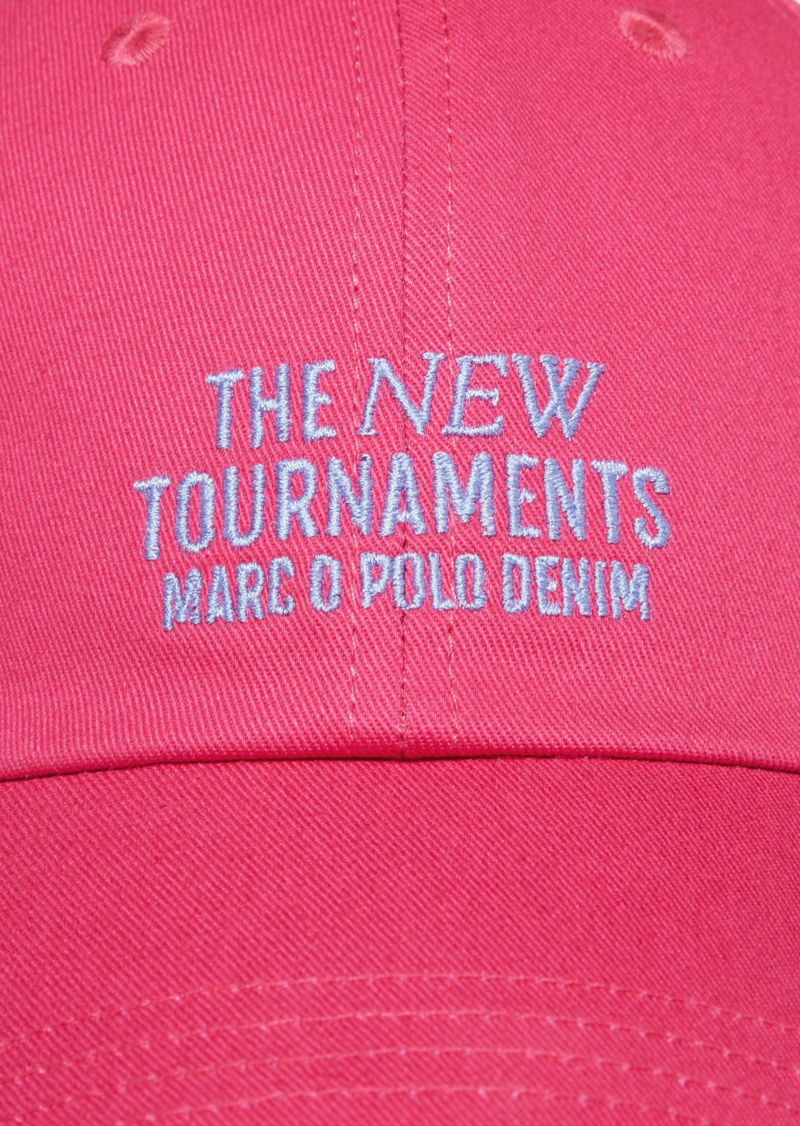 Baseball rosa hochwertigem Cap Marc aus Bio-Baumwoll-Twill DENIM O'Polo