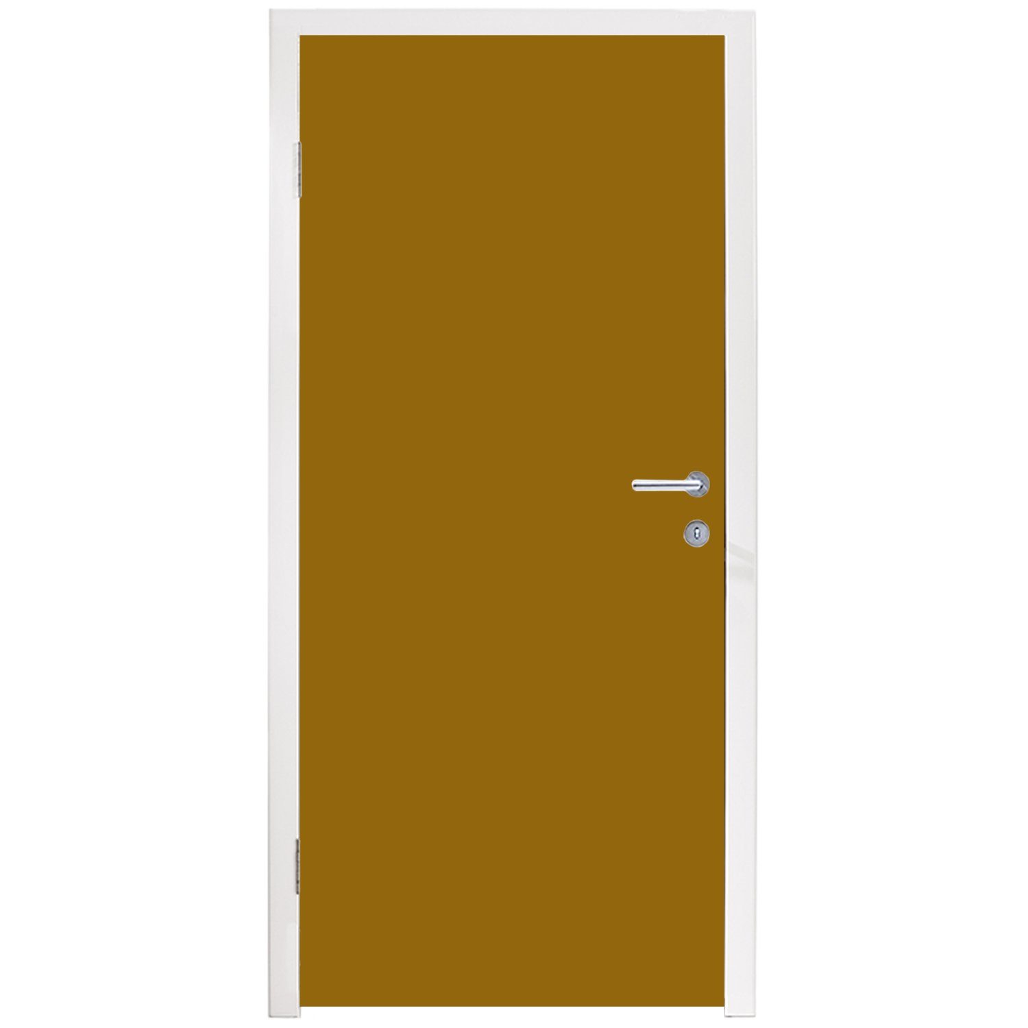MuchoWow Türtapete Gold 75x205 Interieur, bedruckt, cm (1 - - Fototapete Matt, für Tür, St), Luxus Türaufkleber