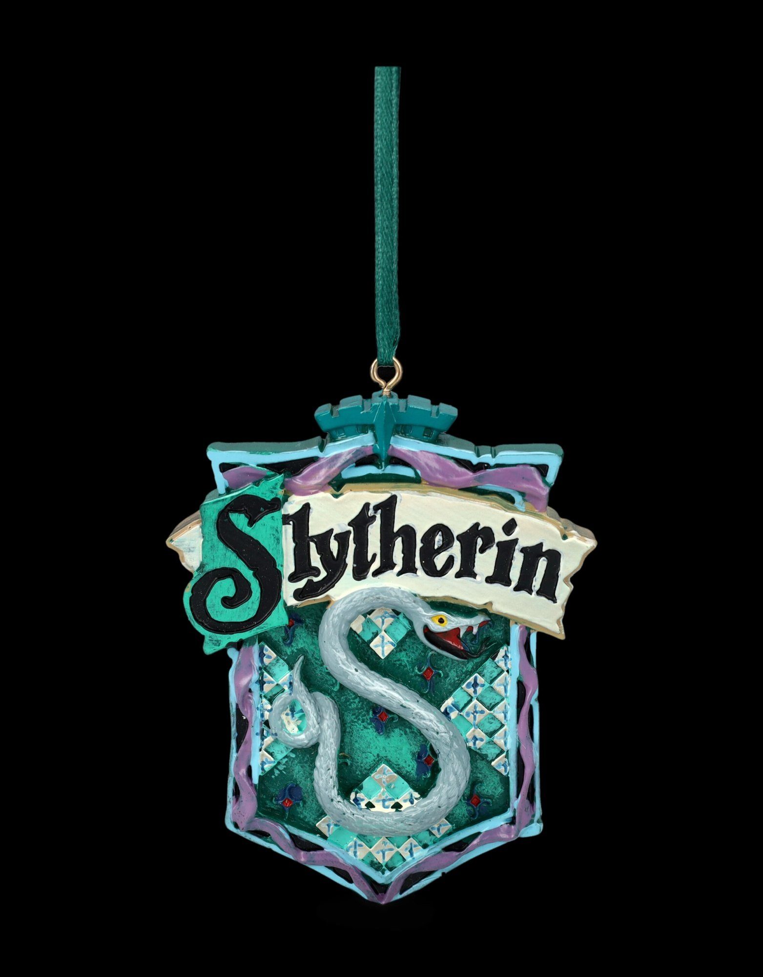 Weihnachten Figuren Potter Christbaumschmuck Shop - Harry Fantasy Dekoration Wappen Slytherin Christbaumschmuck (1-tlg) GmbH -