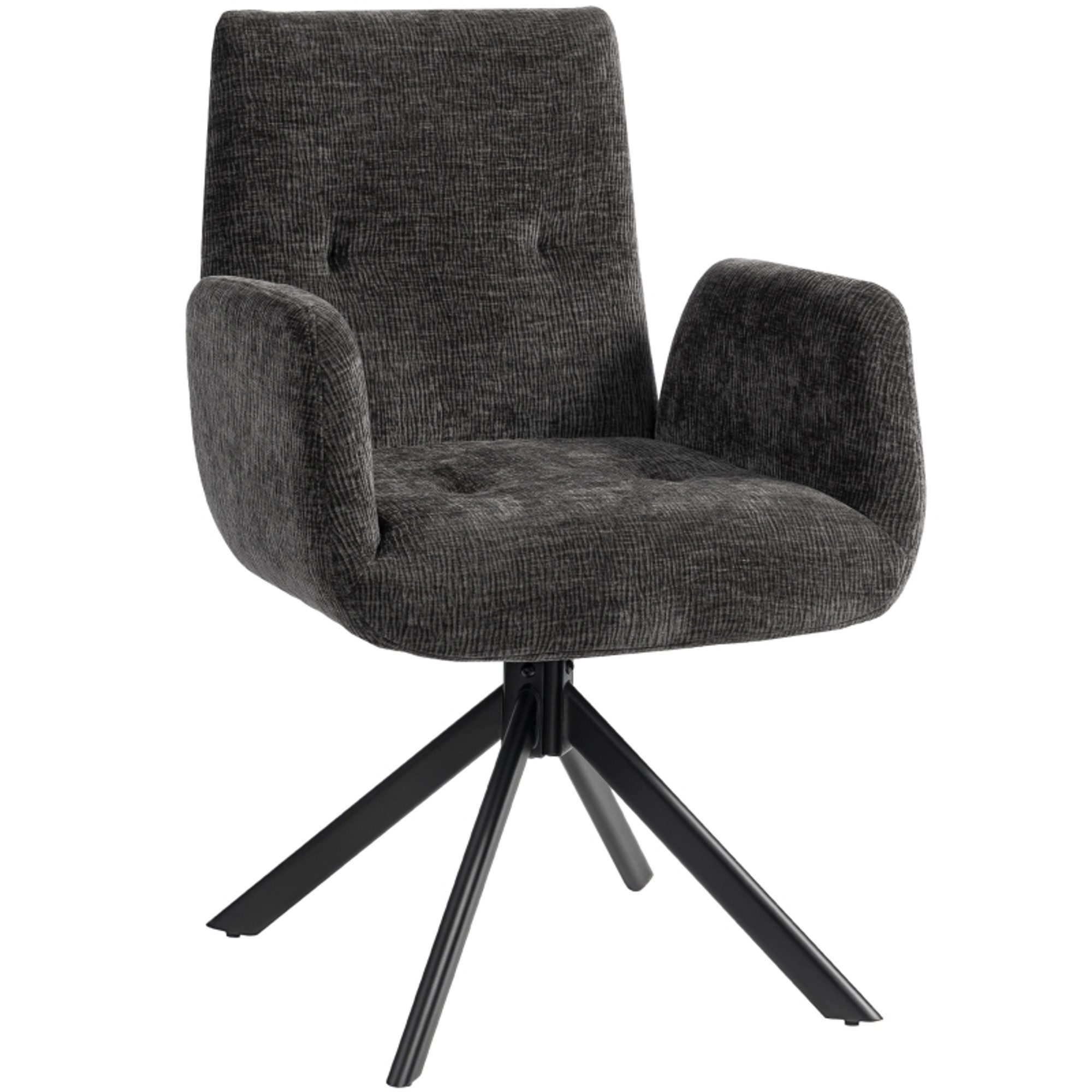 MC Star Sessel Akzentsessel, modernes Design, drehbar, bis 120 kg, Schwarz