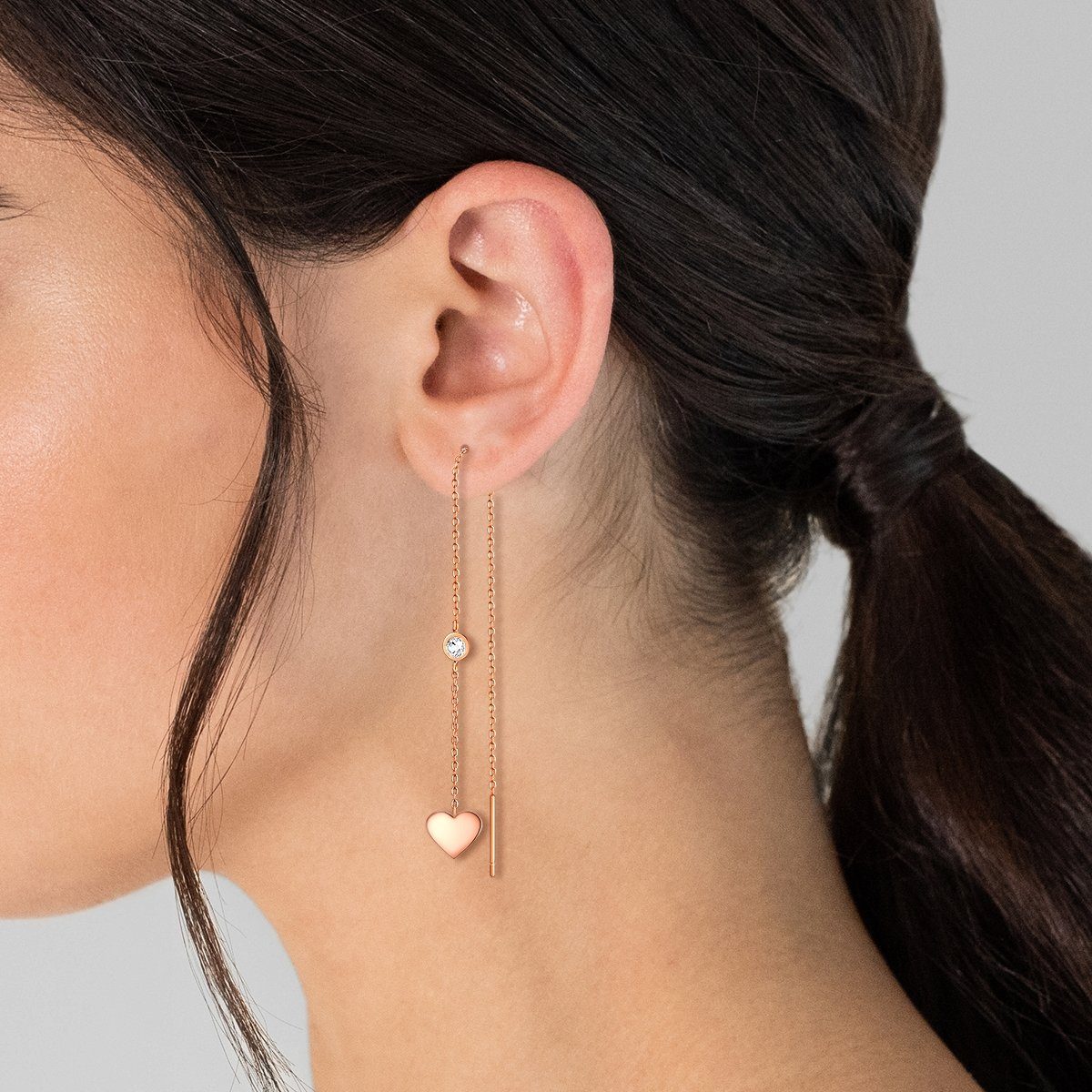 Eastside Paar Ohrhänger roségold, mit Preciosa günstig online kaufen