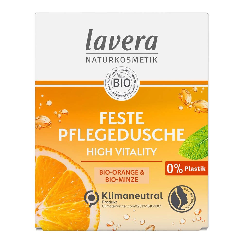 lavera Feste Duschseife High Vitality - Feste Pflegedusche 50g