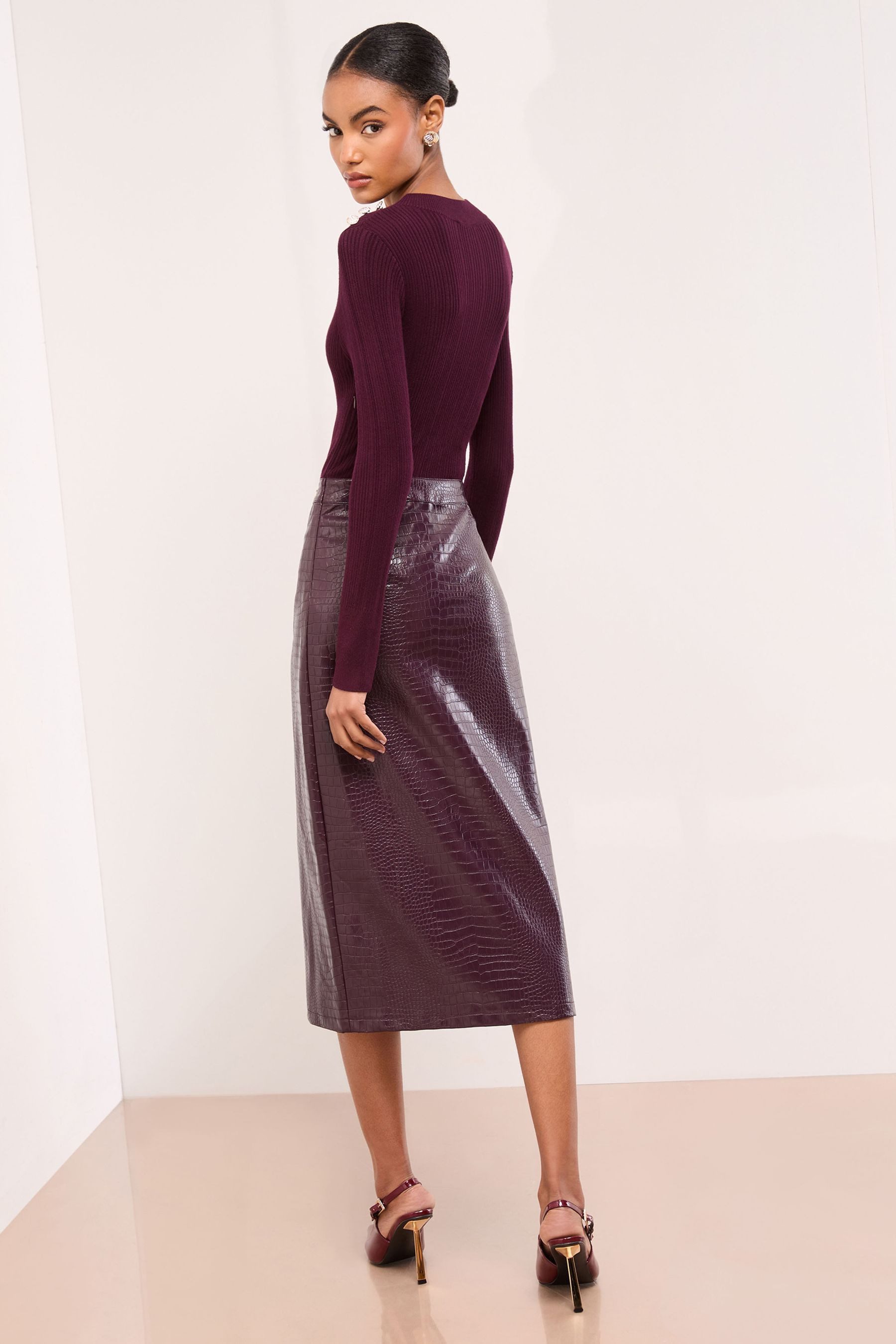 LIPSY Midikleid Lipsy 2-in-1 Midi-Strickkleid, Regular (1-tlg) günstig online kaufen