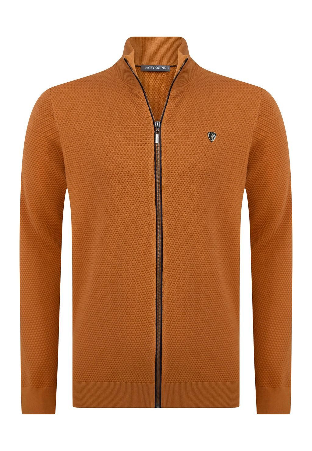 Jacey Quinn Cardigan Honeycomb Braid Zipper günstig online kaufen