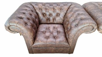 JVmoebel Chesterfield-Sofa Chesterfield Sofagarnitur 3+2+1 Couchen Polster Möbel Set 3tlg. Sofort, 3 Teile, Made in Europa