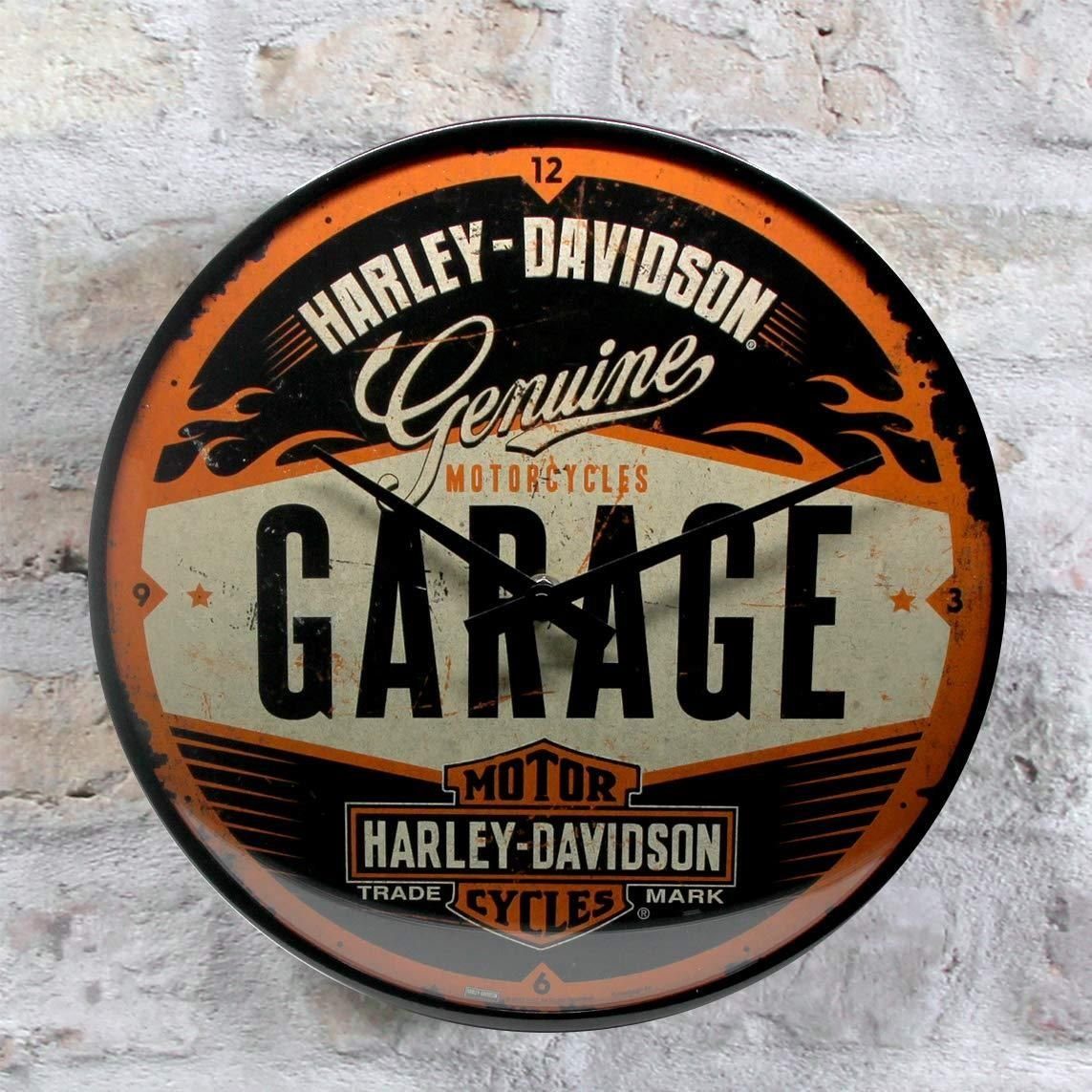 Küchenuhr Batterie Analog Wanduhr Nostalgic-Art - Ø31cm #1 Harley-Davidson Wanduhr