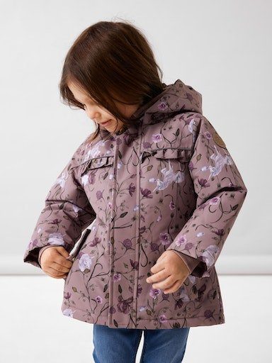 Name It Schneejacke NMFSNOW05 JACKET FLOWER UNICORN FO NOOS