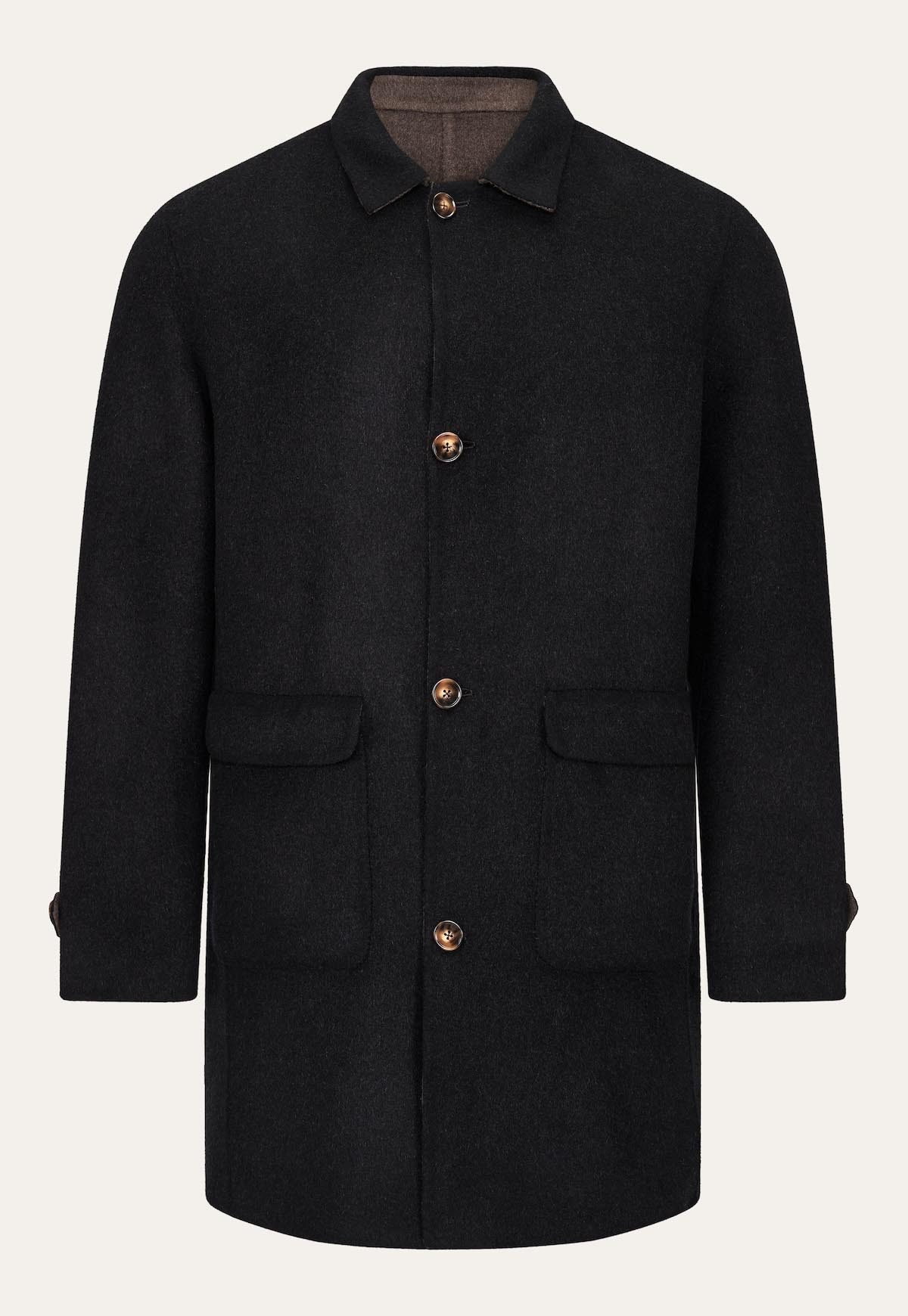 Hollert Wintermantel Wendemantel aus Kaschmir & Wolle Eduardo